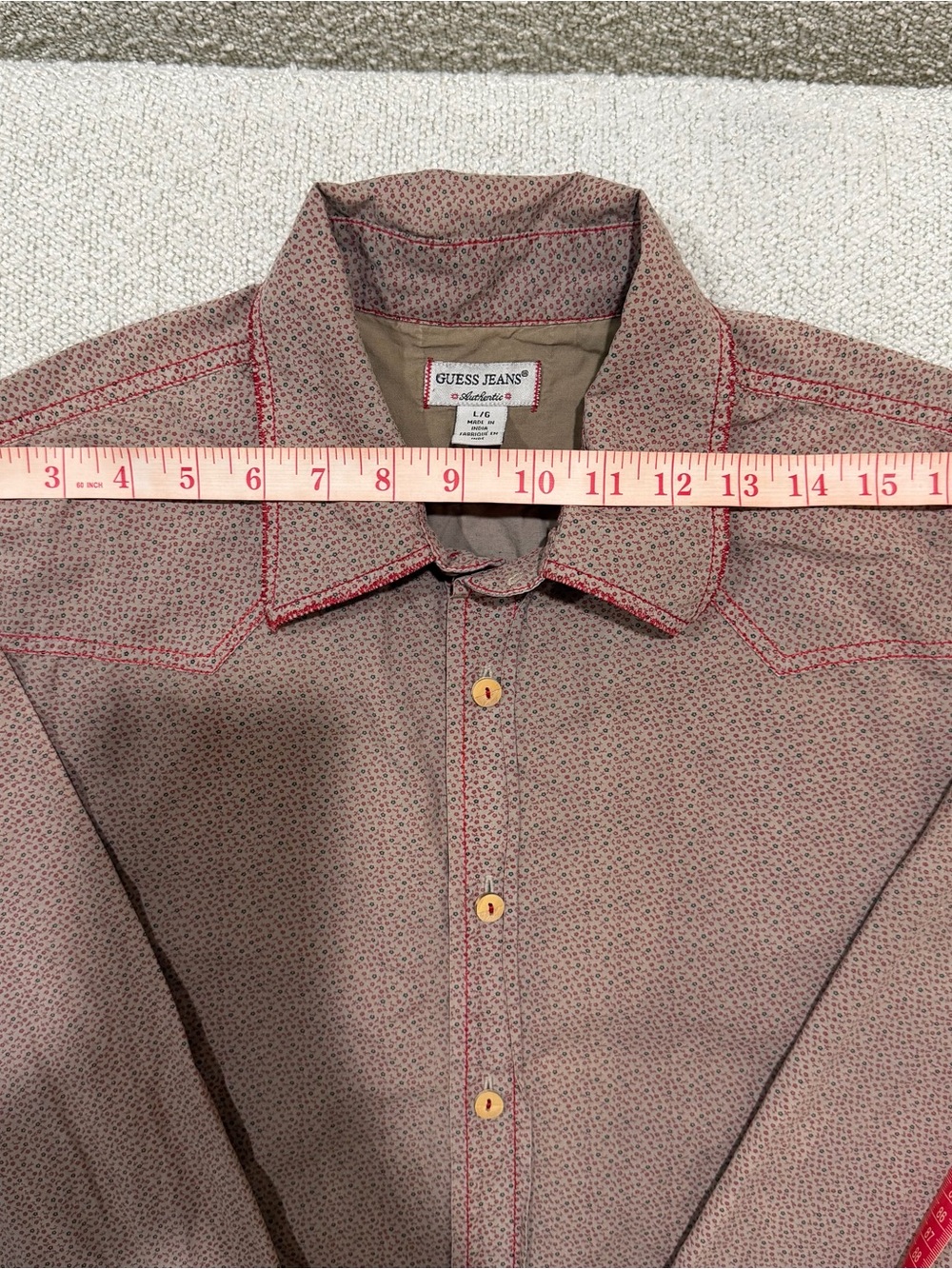 Vintage Guess Jeans Western Floral Men’s Shirt